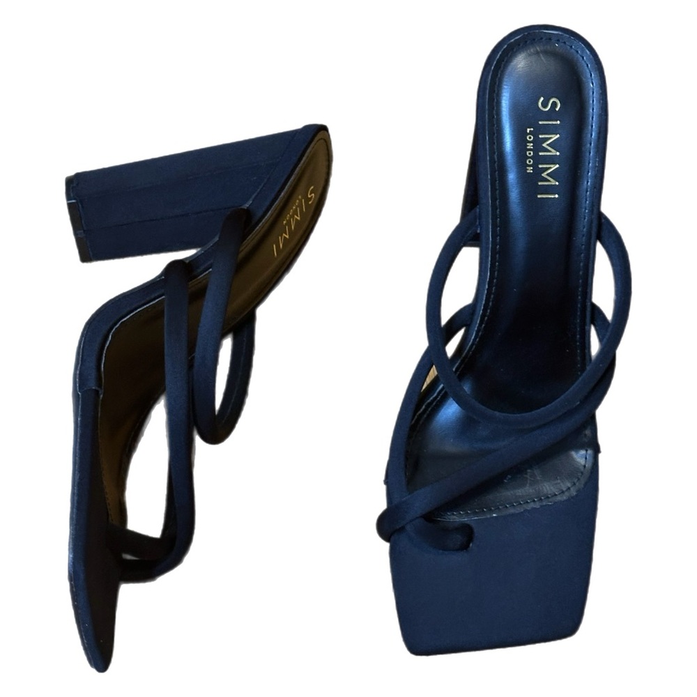 Simmi London Strappy Mule Heeled Sandal